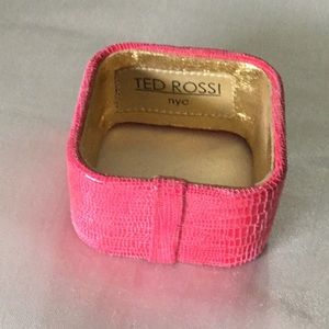 Square pink textured cuff